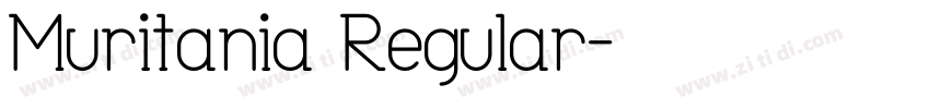 Muritania Regular字体转换